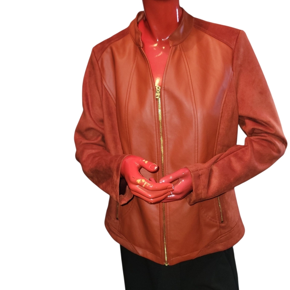 ANDREW MARC NEW YORK Orange Jacket Size L